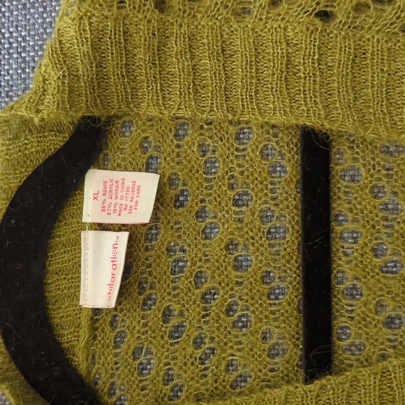 Xhilaration Olive Green Crochet Shrug  Size XL - Picture 7 of 11